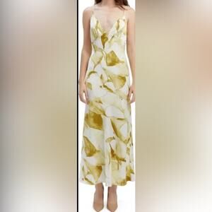 Bardot Capri Abstract Print Satin Slipdress size 12 NWT